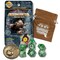 Dungeons & Dragons: Undermountain Treasure Pack - Dice Set, Metal Coin, Embroidered Bag, Randomly Assorted RPG Accessories, D&D Waterdeep Collection